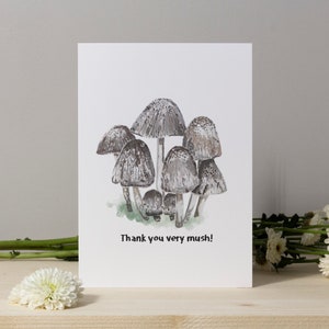 Merci Champignons Carte de vœux