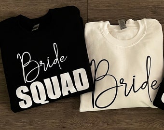Bridal Party Sweatshirts - Perfect for Bride and Bridesmaids! Ideal Bridesmaid Gift, Proposal Surprise, or Bachelorette Party Shirts!