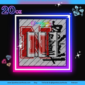 625# Rhinestone Pattern Template | SS16 4mm | 20oz Straight Tumbler | Bling Tumbler Design | SparktacularRocks | PNG