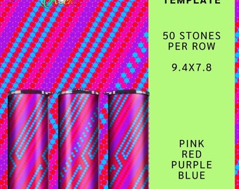 271 Rhinestones Tumbler Templates |  ss20 5mm | bling tumbler | bling | 50 stones per row | 20 oz straight tumbler | png template