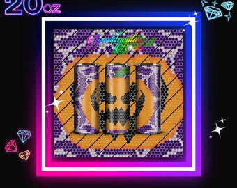 Rhinestone Tumbler Template: SS20 5mm Bling Pattern (PNG Digital Download)