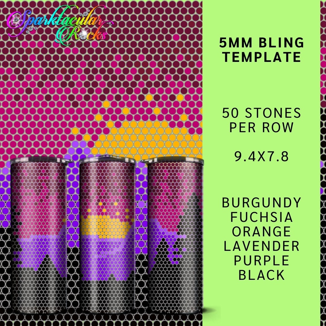 276 Rhinestones Tumbler Templates | Ss20 5mm | Bling Tumbler | Bling ...