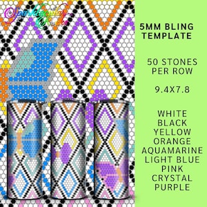 279 Butterfly diamonds Rhinestones Tumbler Templates |  ss20 5mm | bling tumbler | 50 stones per row | 20 oz straight tumbler | png template