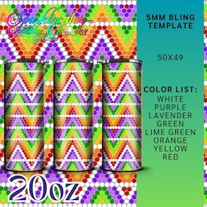 413 Zigzag Lights Rhinestones Templates Ss20 5mm Bling Tumbler Bling 50 413 Zigzag Lights Rhinestones Templates Ss20 5mm Bling Tumbler Bling 50