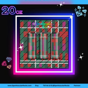 144# Bling Tumbler Template |  ss16 4mm | bling template | bling | 63 stones per row | 20 oz straight tumbler | rhinestone template