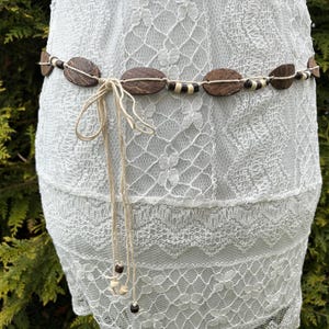 Chunky Brown Vintage Belt, African Belt, Vintage Jewellery, Chunky Brown African Belt, Vintage wood belt, Wood belt, Boho belt