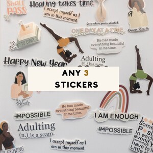 Any 3 Stickers, Sticker Bundles, Vinyl Stickers, Water Bottles, Laptop Stickers, ,  Sticker Custom Pack, Choose Your Own Sticker Bundle