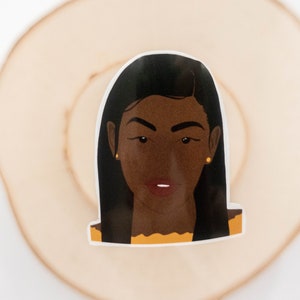 Black Girl Glow Stickers, Laptop Stickers, Waterbottle Stickers,Weatherproof Stickers,Melanin Stickers, Black Girl Stickers, Black Owned