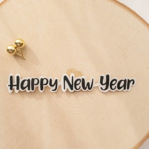 Autocollants de bonne année, autocollants 2022, autocollants mignons, autocollants découpés, autocollants de journal, autocollants d’ordinateur portable, cadeaux du Nouvel An