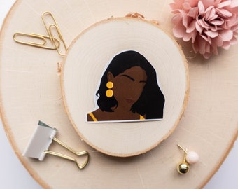 Black Girl Rise Stickers,Laptop Stickers, Water Bottle Stickers, Weatherproof Stickers, Black Girl Stickers, Melanin Stickers, Black Owned