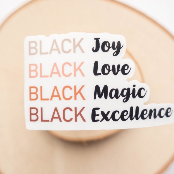Black Joy, Black Girl Magic Sticker, Black Lives Matter, BLM Sticker ,Water bottle Sticker ,Laptop Stickers, Vinyl Sticker, Black Gift