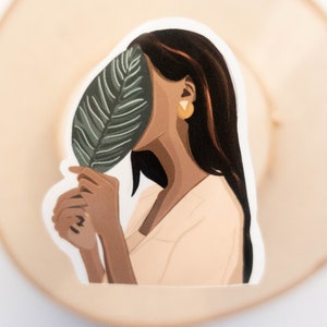 Adesivo de menina folha, adesivo de mulher negra, adesivo de menina negra, para pessoas negras, adesivos BLM, pessoas negras, propriedade de negros, presentes pretos