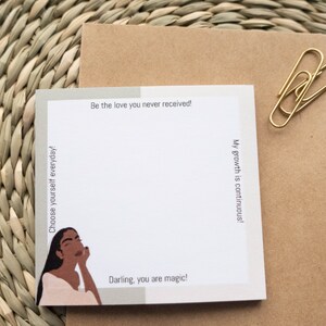 You Are Magic Sticky Notes, mini notepad, post it notes, cute stationery, planner stationery, memo pad, blank stick notes, to do list,