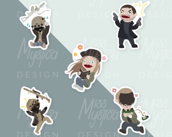 Resident Evil 8 Village Puppet style Sticker | Chris Redfield, Ethan, Rose, Canine, Umber eyes