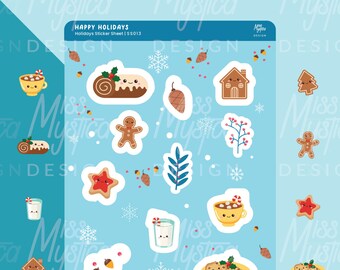 Happy Holiday Sticker Sheet