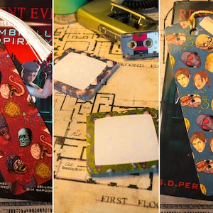 Resident Evil 2 Heroes/Villains Bookmarks and Sticky Notes Bundle