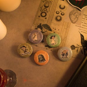 RE 8 Puppets  | Set of 5 button pins