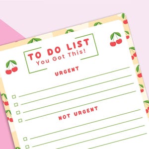 Cherry Sweetness | 50 Sheets Notepad