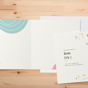 Bonne fête Kawaii | Greeting Card
