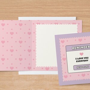 Carte d'amour mignonne | Carte de voeux