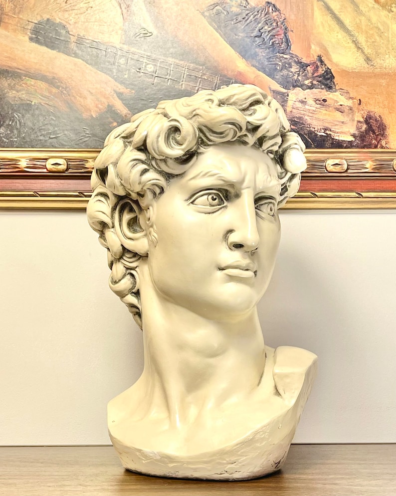 Marwal Ind. Inc. Bust of Michelangelos David Statue Etsy