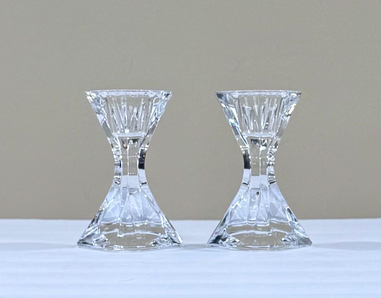 Villeroy and Boch Glass Candlestick - Etsy