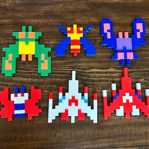 Galaga  3-D Printed Retro Arcade Game Wall Characters  (Individual or Set)