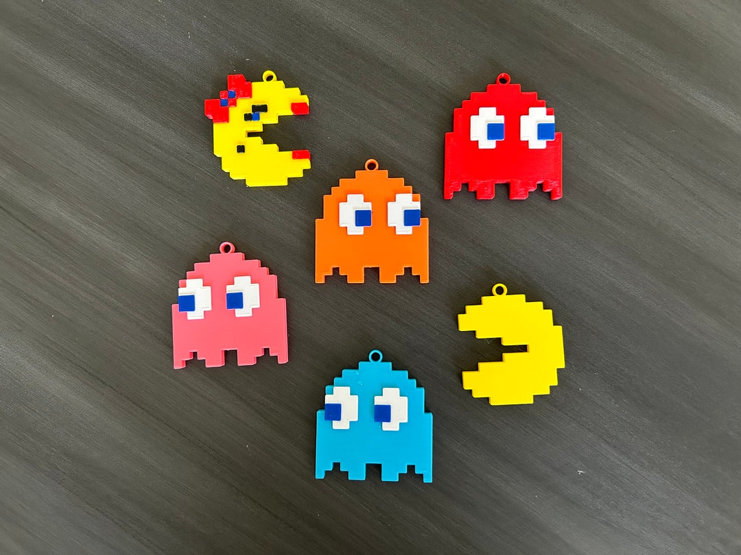3D Printed Retro Arcade Game Christmas Ornaments individual or Set Etsy