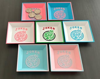 Mahjong - Mah Jongg Wall Game Dice/Betting Plastic Dish/ Joker Game Dish/ Doubles/ Dice Mahjong Gift Hostess/Birthday Gift 3D Printed