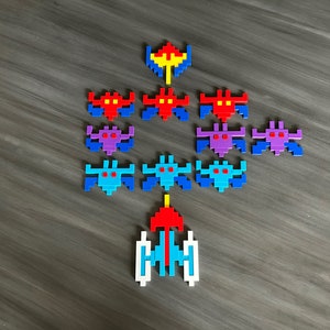 Galaxian Retro Arcade Game 3-D Printed Wall Decor