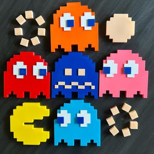 Retro Arcade Game Wall Characters (Individual or Set)