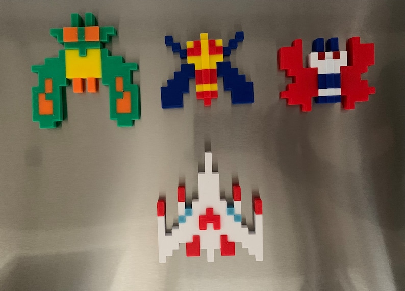 Galaga Magnets Retro Arcade Game individual or Set - Etsy