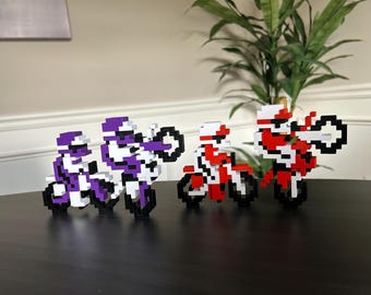 Retro Console NES Excitebike Motocross Racing Video Game Character (Self Standing)