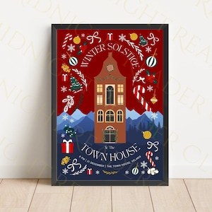 Winter Solstice at the Velaris town house digital print (A Court of Thorns and Roses), acotar print, sarah j maas inspired, bookish print