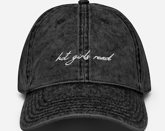 Hot Girls Read Baseball Cap // Bookish merch