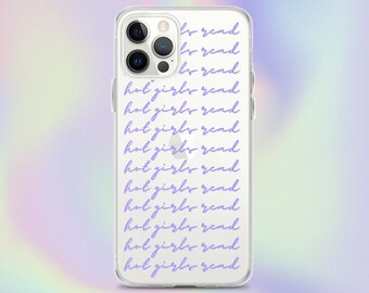 Hot Girls Read iPhone Case // Bookish merch, book lover accessories