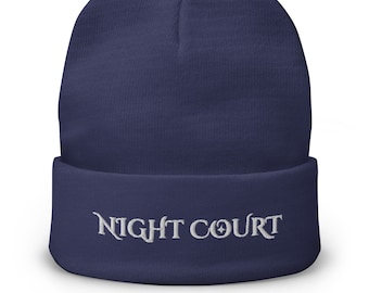 The Night Court Embroidered Beanie (A Court of Thorns and Roses - Sarah J Maas)