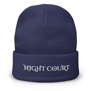 The Night Court Embroidered Beanie (A Court of Thorns and Roses - Sarah J Maas)