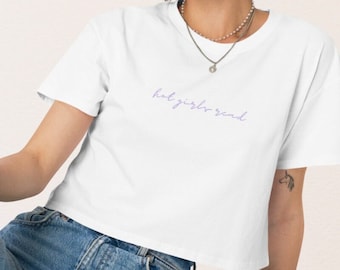 Hot Girls Read Crop Top // Bookish merch, book lovers t-shirt