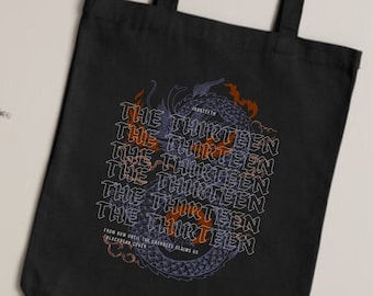 The Thirteen Tote Bag // Throne of glass, Sarah J Maas, ACOTAR, Bookish merch