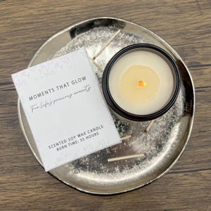 personalised new home scented gift candle