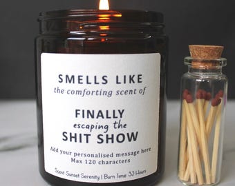 Work colleague leaving gift, co worker retirement candle, new job present for colleague