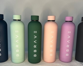 Matte Drink Bottle | Pastel Water Bottle | Gym Drink Bottle | Kids Drink Bottle | Stainless Steel Drink Bottle |