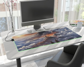LED Desk mat for gamers