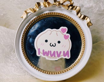 I Wuv U Dumpling Sticker ⊹₊୨୧⟡⋆ Matte Weather Proof Sticker