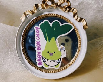 Baby BokChoy Sticker ⊹₊୨୧⟡⋆ Matte Weatherproof Sticker