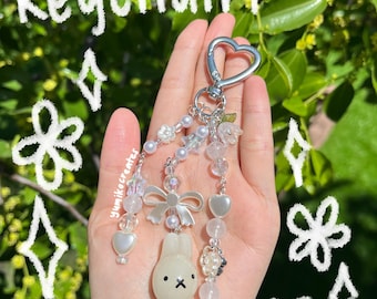 Clay Mini Miffy Keychain ୨୧ Handmade Keychain
