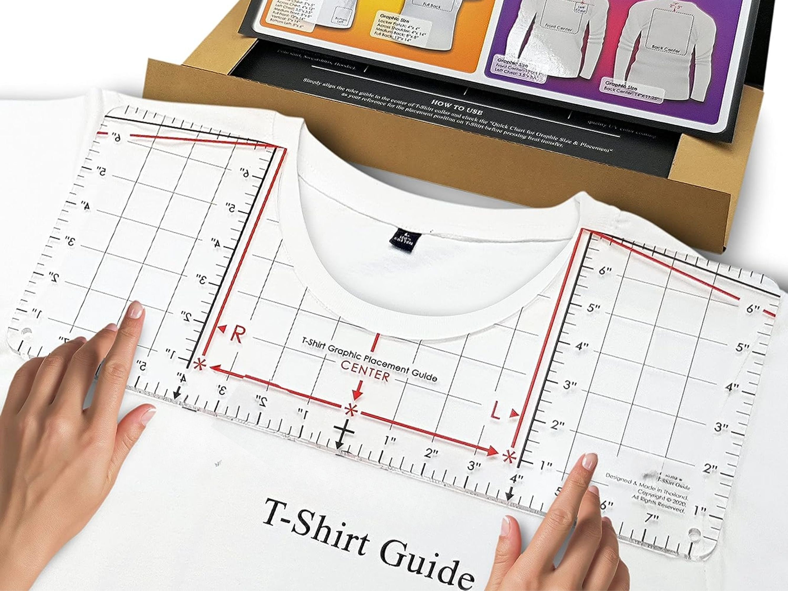 Tshirt Ruler Guide for Vinyl Alignment T Shirt Ruler Alignment 