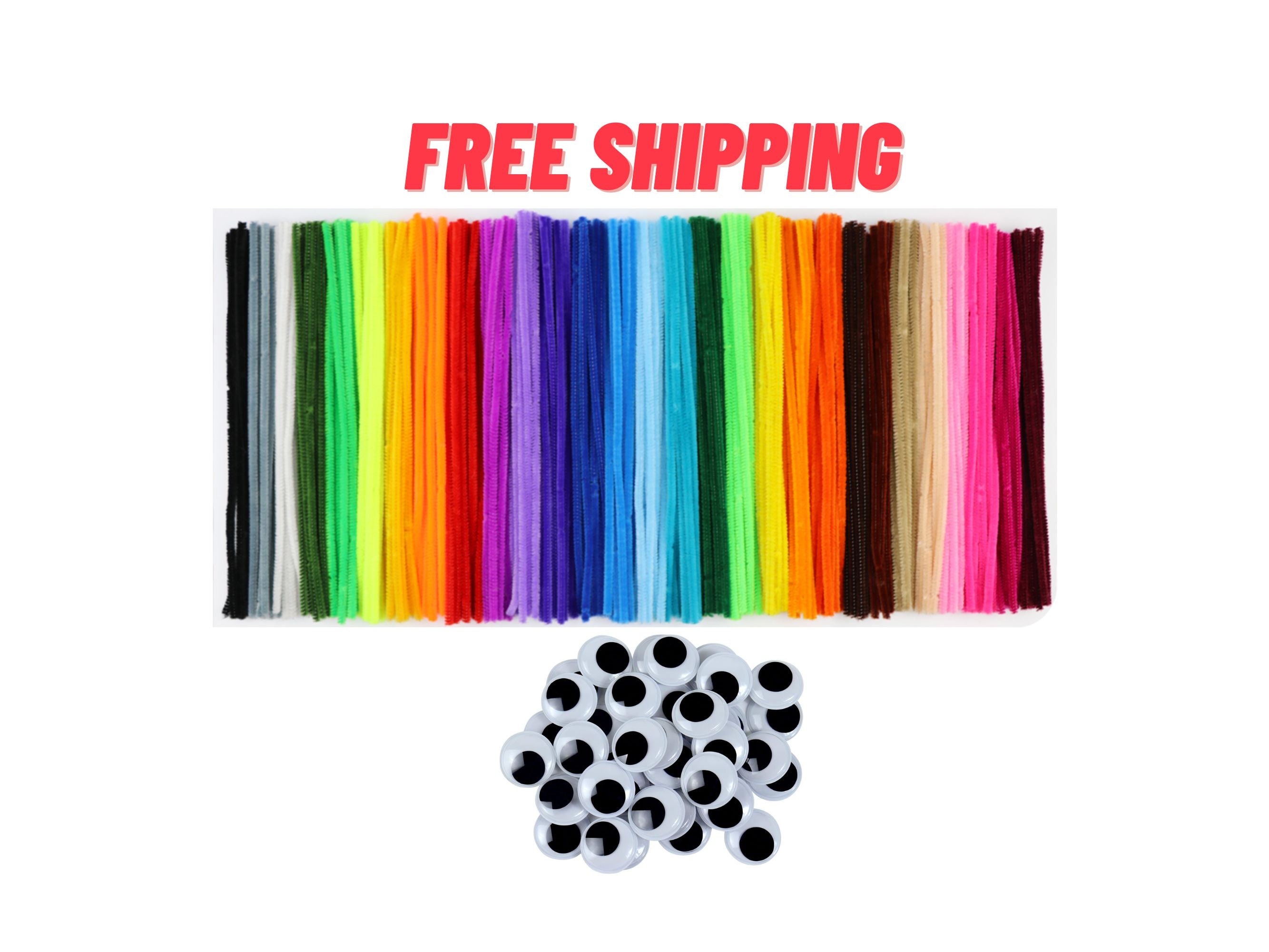 15mm Jumbo Chenille Steams Craft Pipe Cleaner Thickness 15mm Dense Pipe  Cleaners for Crafts Jumbo Fuzzy Sticks Dollhouse Animals PC02 