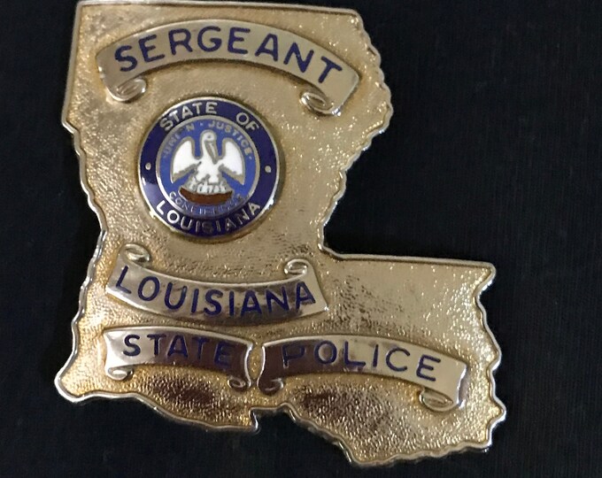 Louisiana State Police Sergeant Badge Etsy